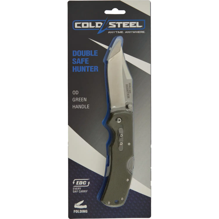 Нож Cold Steel Double Safe Hunter, блістер od green  