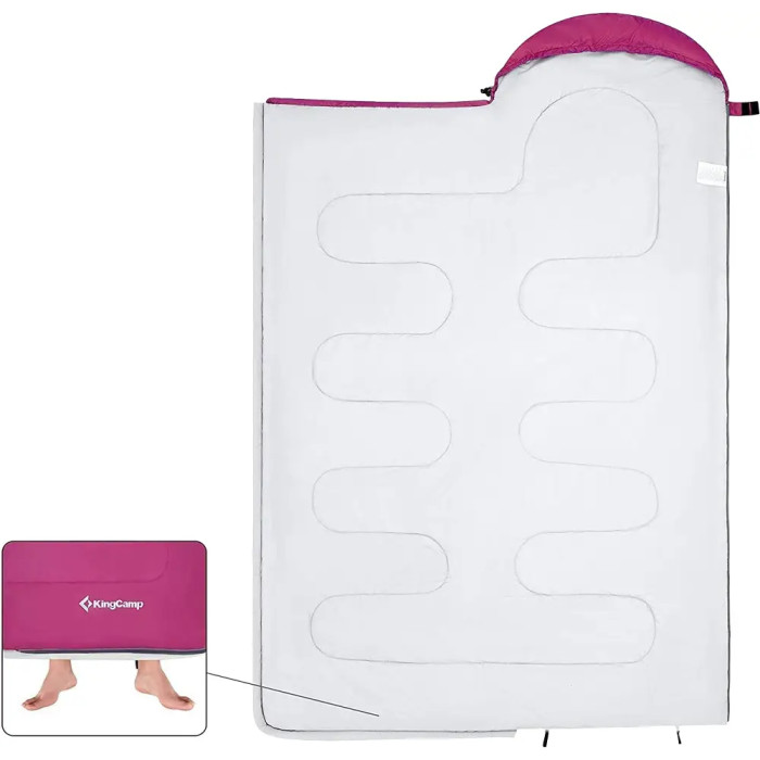 Спальный мешок KingCamp Oasis 250 rosered  