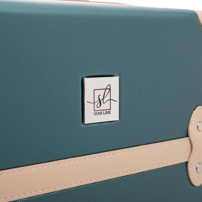 Чемодан Semi Line 28" (L) Green-Navy (T5838-4)  