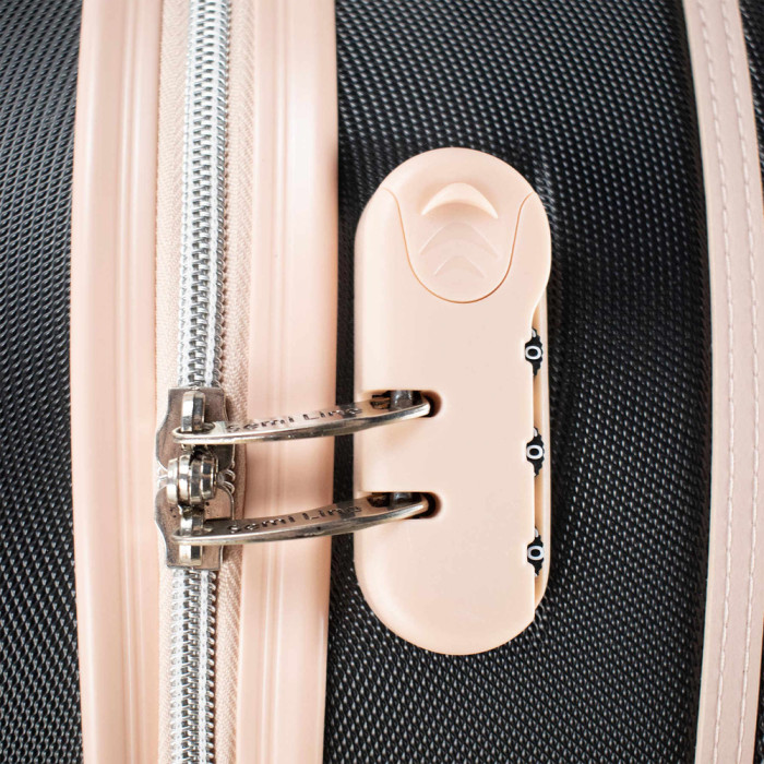 Чемодан Semi Line 24" (M) Black/Pink Cream (T5671-3)  