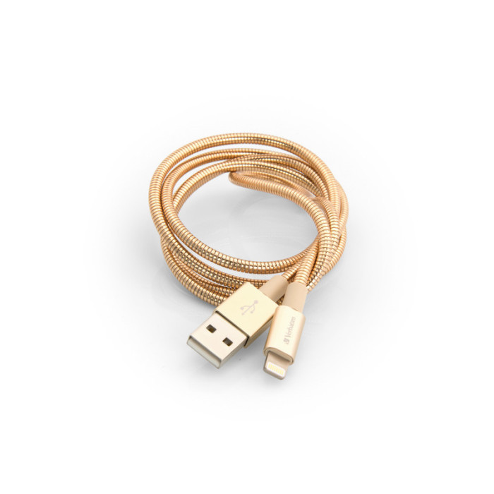 Кабель Verbatim Apple Lightning G2 100cm (золотой)  