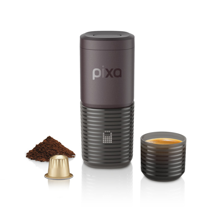 Портативная электрическая эспрессо кофеварка Wacaco Pixapresso для молотого кофе и капсул, красная  