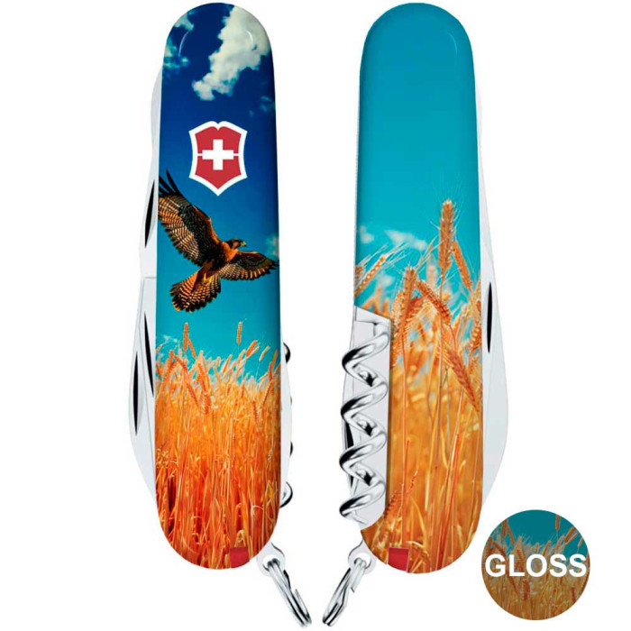 Складной нож Victorinox CLIMBER UKRAINE Свободный Сокол  