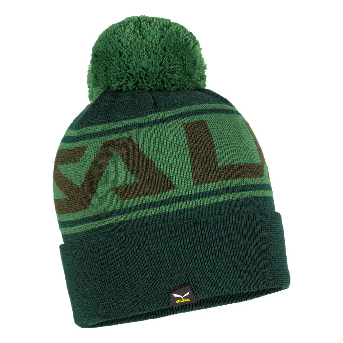 Шапка Salewa ANTELAO POM BEANIE - зеленая  