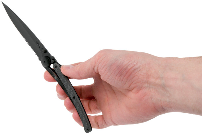 Нож Deejo Carbon One Hand (1GC500)  