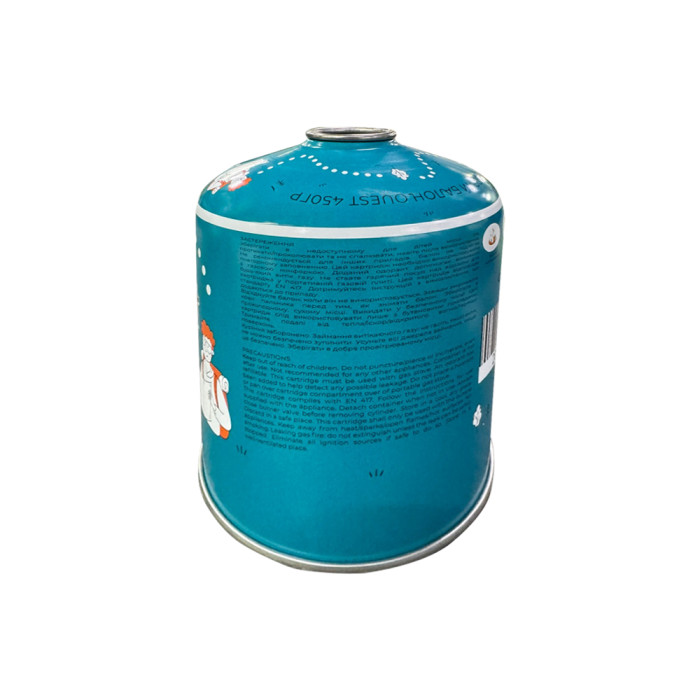 Газовый баллон резьбовой бутановый Quest, 450гр  