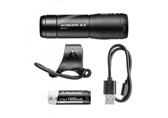 Велосипедный фонарь Mactronic Scream 3.2 (600 Lm) USB Rechargeable 