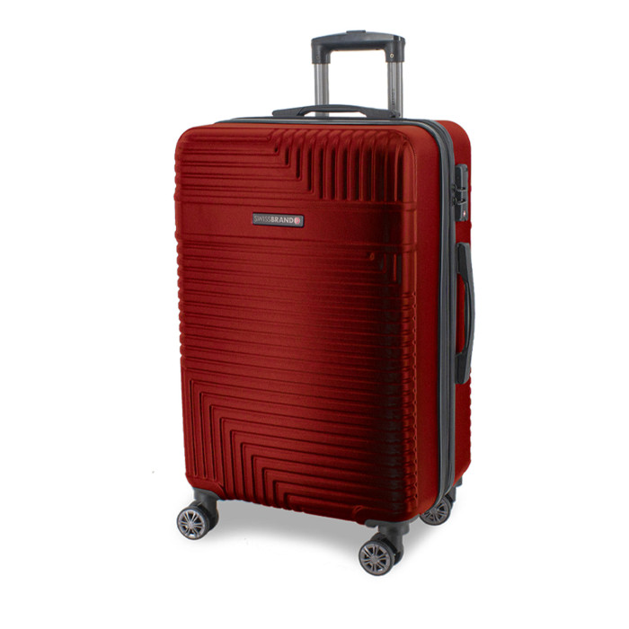 Чемодан Swissbrand Brunei (S) Dark Red (SWB_LHBRU744S) 