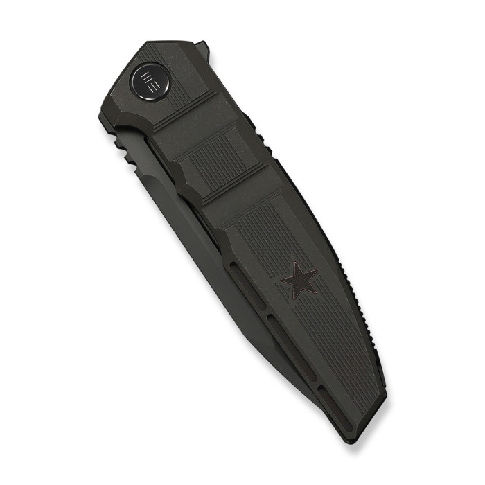 Нож складной туристический Weknife Breach (9.8 см) Bohler M390 / Titanium угольно-серый  