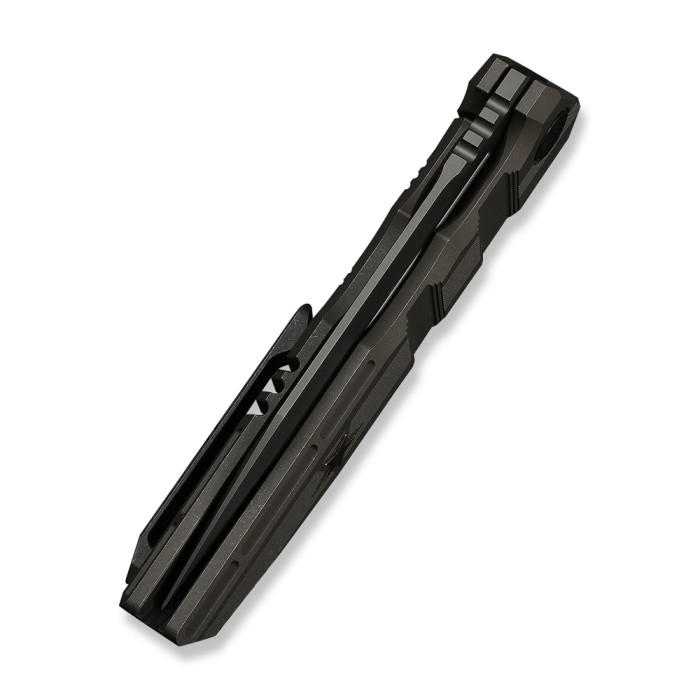 Нож складной туристический Weknife Breach (9.8 см) Bohler M390 / Titanium угольно-серый  
