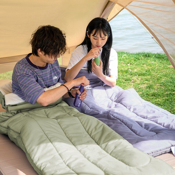 Спальник Naturehike H150 NH19S015-D, (18-25°C), p-р L, фиолетовый  