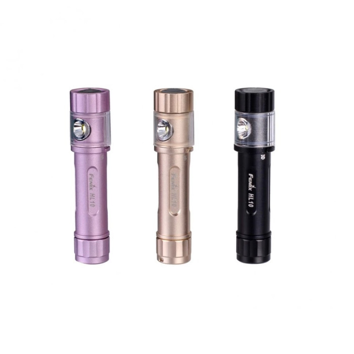 Фонарь налобный Fenix ​​HL10 purple (дефект комплектной батареи — ААА)  