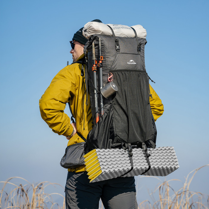 Рюкзак туристический Naturehike Rock Series Hiking Backpack 2.0 CNK2550XB018, 45 л, L, черный  