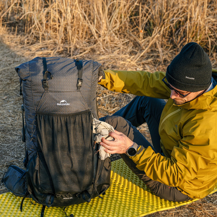 Рюкзак туристический Naturehike Rock Series Hiking Backpack 2.0 CNK2550XB018, 45 л, L, черный  