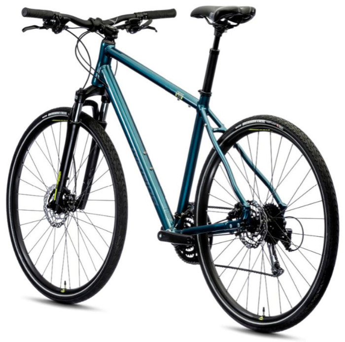 Велосипед Merida 2021 crossway 100 l(55) teal-blue(silver-blue/lime)  