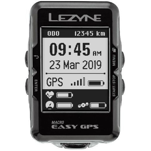 Компьютер Lezyne GPS MACRO EASY GPS черный 