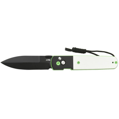 Нож CJRB Locust Black Blade, AR-RPM9, Black PVD Steel+White G10 Inlay white