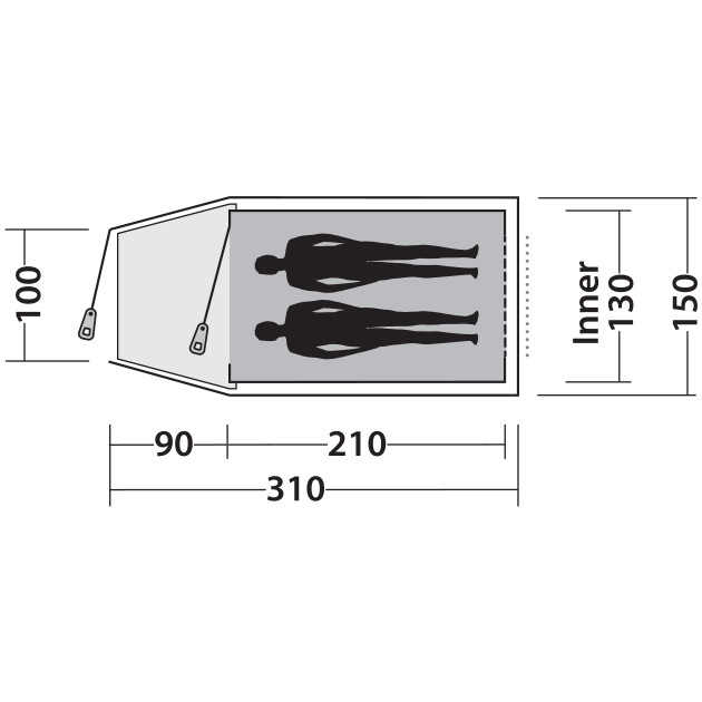 Палатка Easy Camp Spirit 200 Rustic Green (120396)  