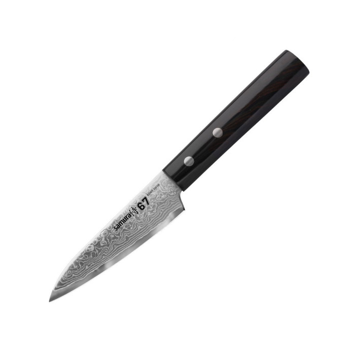 Нож кухонный Samura 67 Damascus овощной, 98 мм, SD67-0010P  