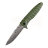 Нож Ganzo G620, клинок с травлением, зеленый