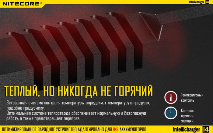 Зарядное устройство Nitecore Intellicharger i4 v.2 (4 канала)  
