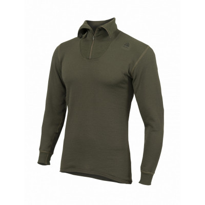 Термофутболка Aclima HotWool 230 gr Polo W/Zip Unisex OliveNight, S