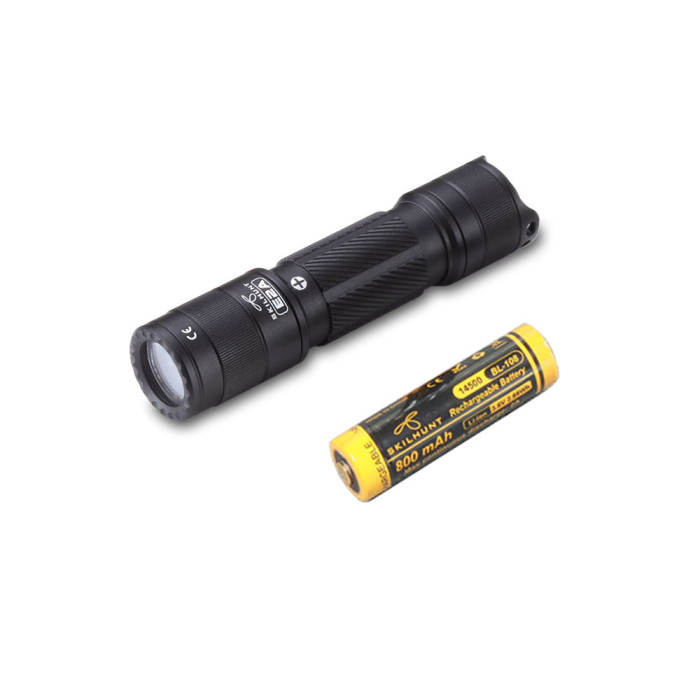 Карманный фонарь Skilhunt E2A, черный, 600 лм  