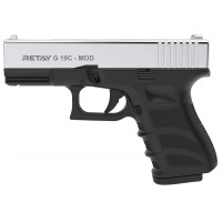 Пистолет стартовый Retay G 19C 9мм nickel (X614209N)
