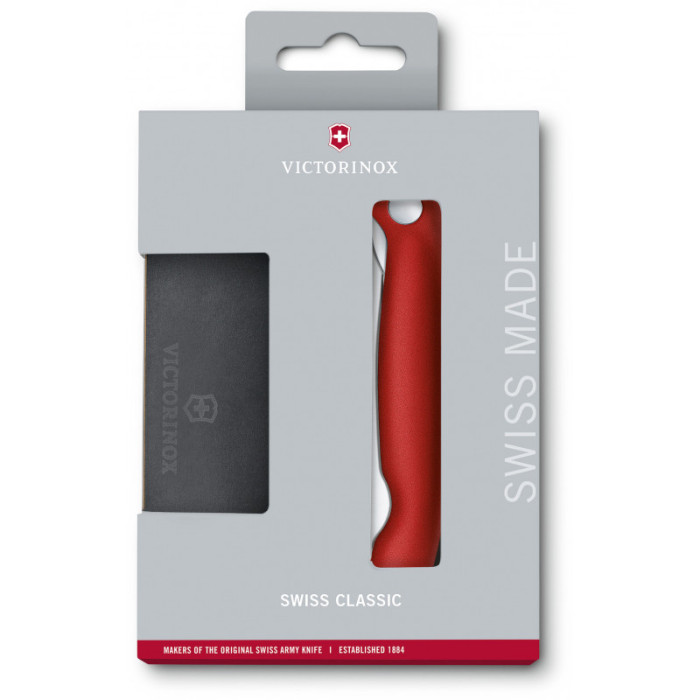 Набор кухонный Victorinox SwissClassic Cutting Board Set (складной нож, доска для нарезки), Красный  