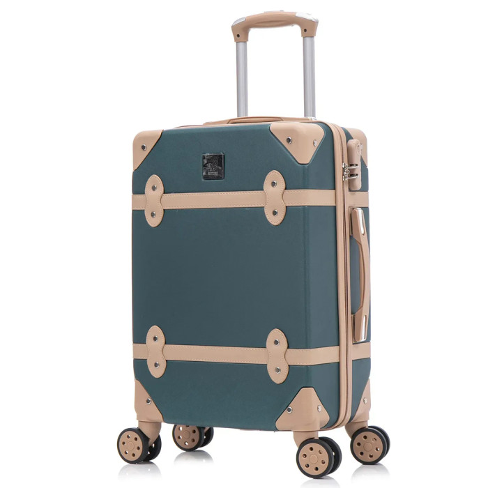 Чемодан Semi Line 20" (S) Green-Navy (T5838-2)  