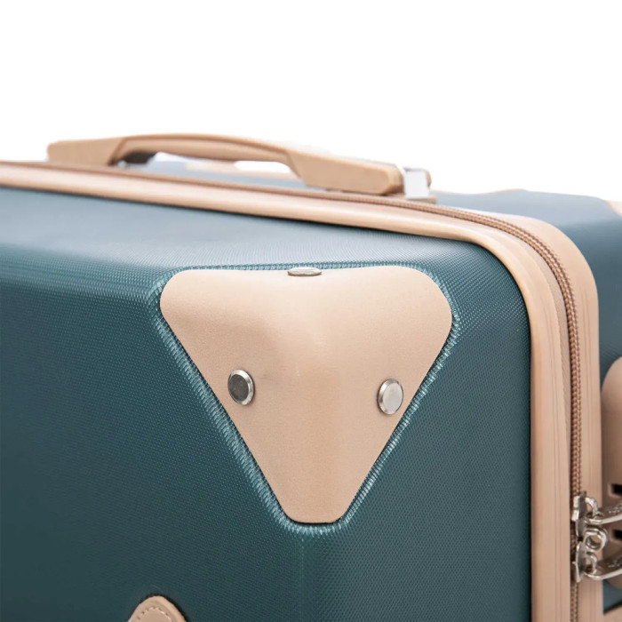 Чемодан Semi Line 20" (S) Green-Navy (T5838-2)  