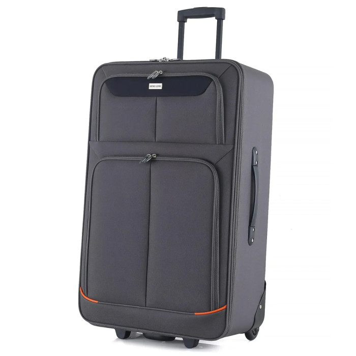 Чемодан Semi Line 28" (L) Grey/Orange Lines (T5754-3)  