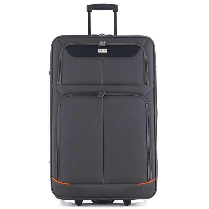 Чемодан Semi Line 28" (L) Grey/Orange Lines (T5754-3)  
