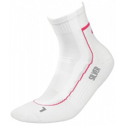 Термоноски InMove Runner Deodorant Белый с амарантом, 41-43