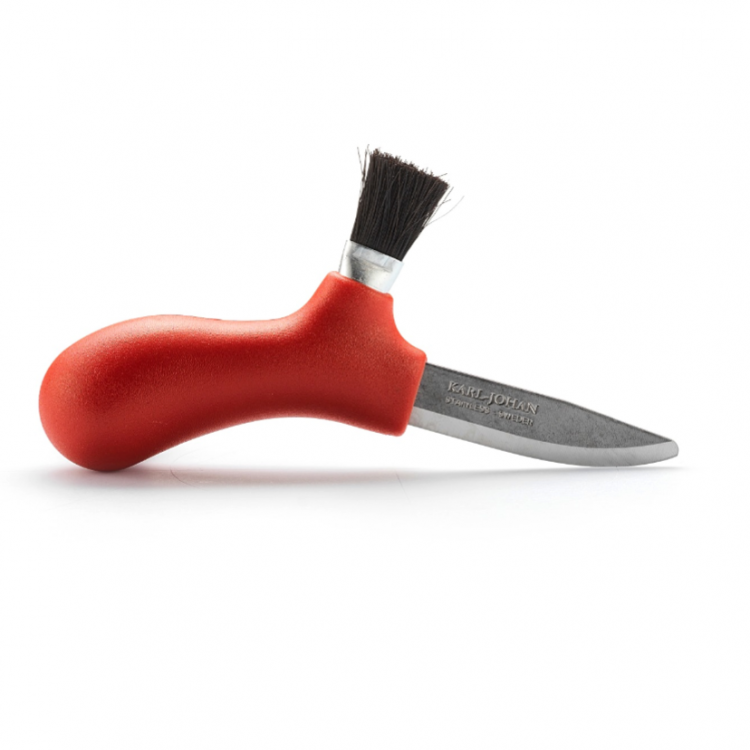 Нож Morakniv для грибов, нержавеющая сталь, красный 