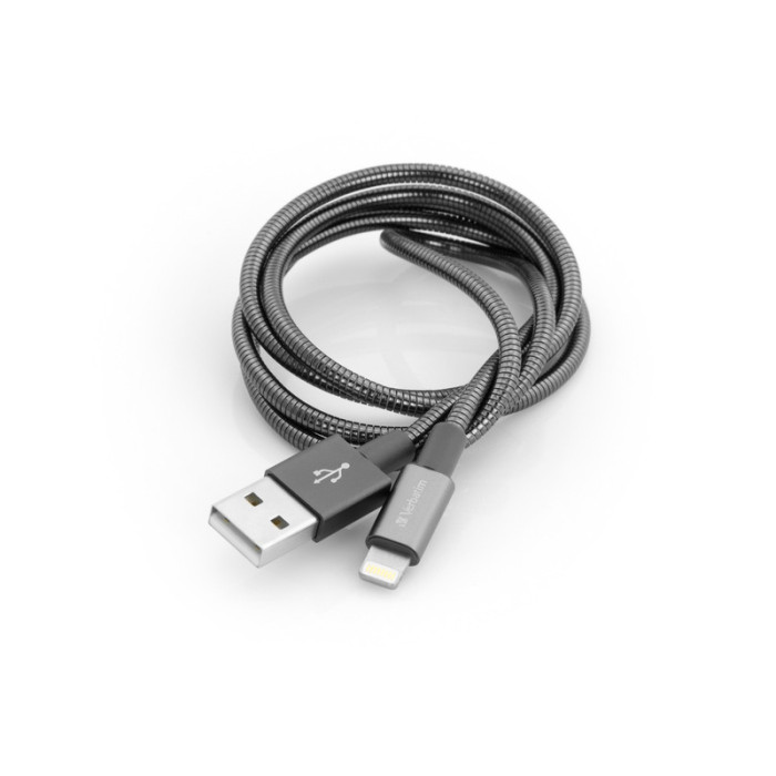 Кабель Verbatim Apple Lightning G2 100cm (серый)  