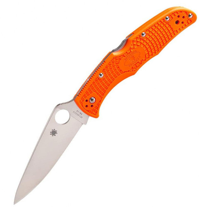 Нож Spyderco Endura 4 Flat Ground, оранжевый (C10FPOR)  