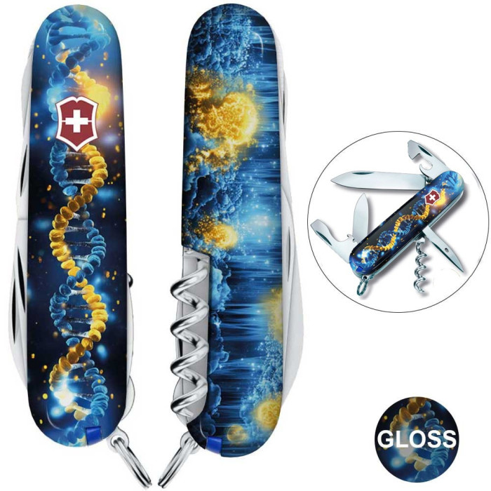 Складной нож Victorinox SPARTAN UKRAINE ДНК Украинца 1.3603.3.T3270pw  