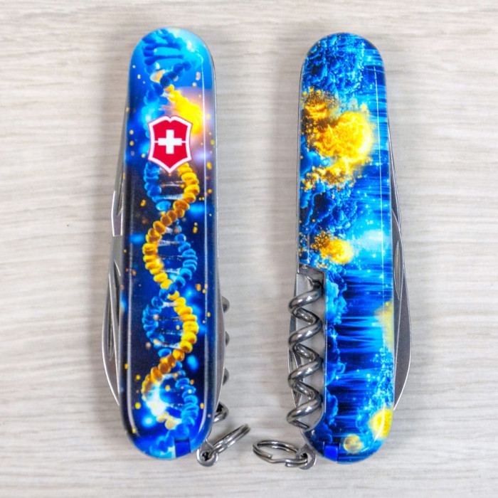 Складной нож Victorinox SPARTAN UKRAINE ДНК Украинца 1.3603.3.T3270pw  