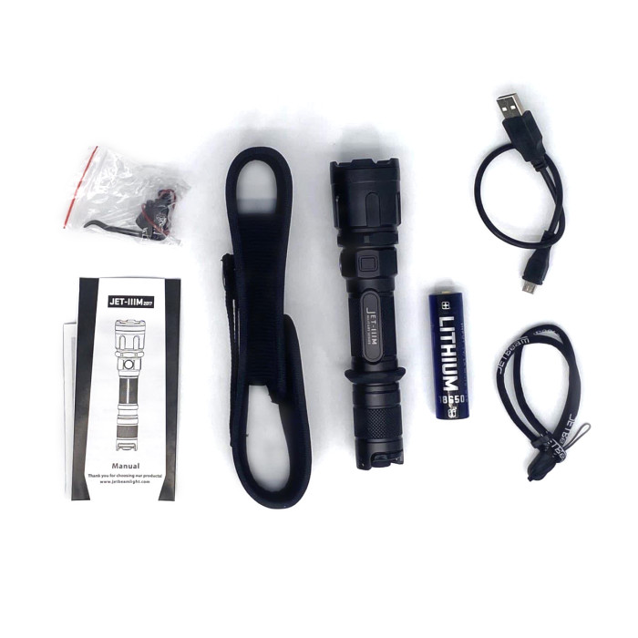 Фонарь JetBeam JET-IIIM Tactical + аккум. 2600 mAh  