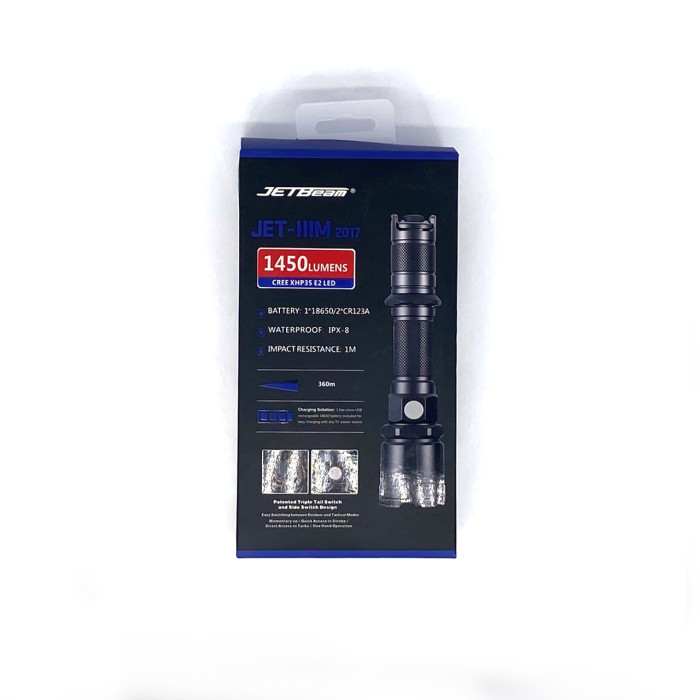 Фонарь JetBeam JET-IIIM Tactical + аккум. 2600 mAh  