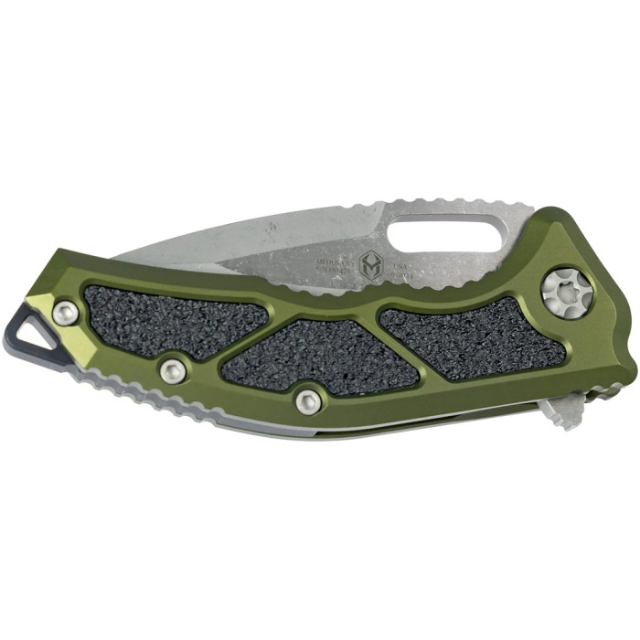 Нож Heretic Medusa Tanto Battleworn MagnaCut Aluminum Green  