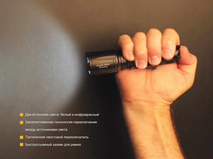 Тактический фонарь Fenix TK25IR XP-G2 (S3), 1000 люмен  