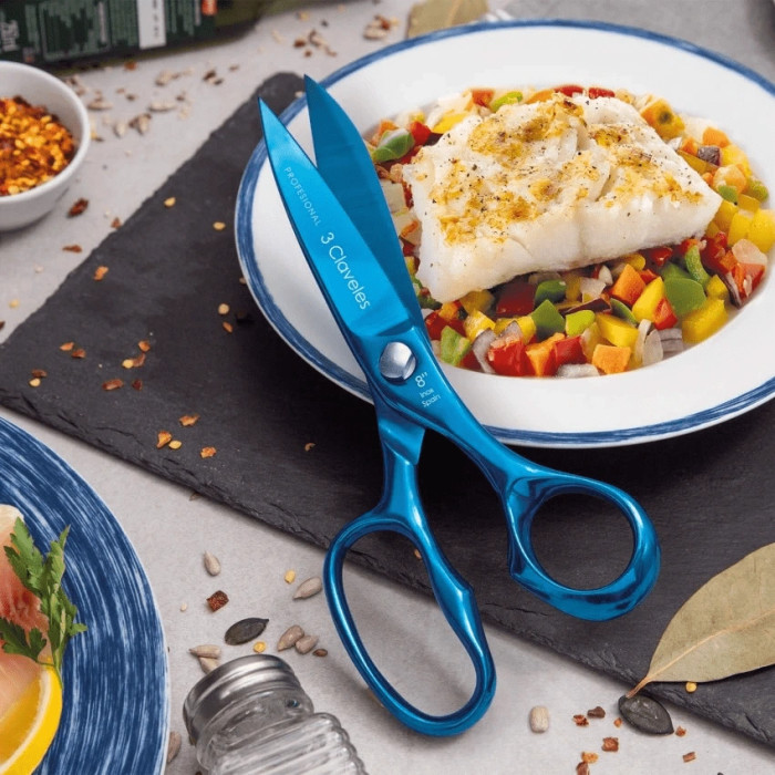 Профессиональные кухонные ножницы Ocean 3claveles 00448, Испания  