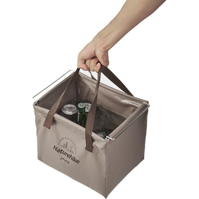 Складной контейнер для воды из ПВХ Naturehike CNH22SN002, 20л, светло-коричневый  