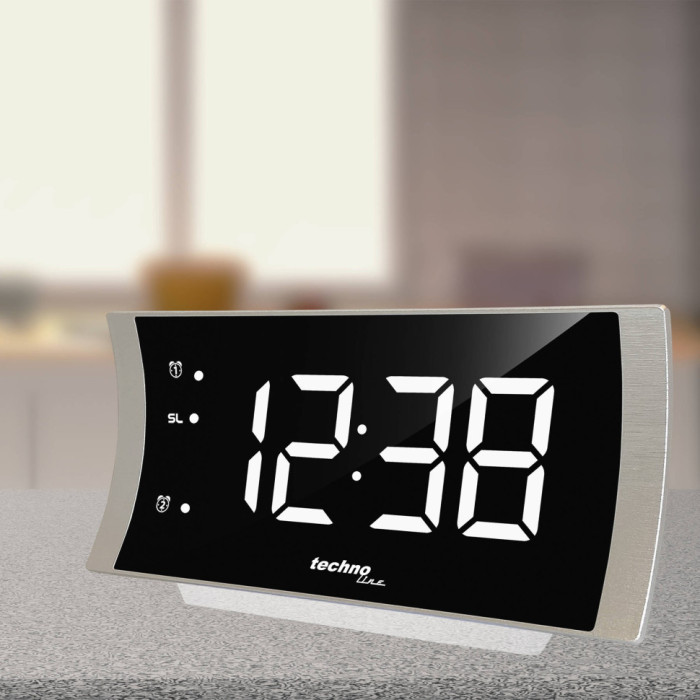 Часы настольные с радио Technoline WT494 Silver (WT494)  