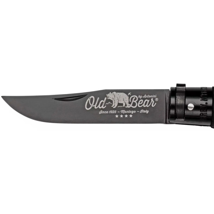 Нож Old Bear Total Black L, 1.4060 steel, wood handle, black  
