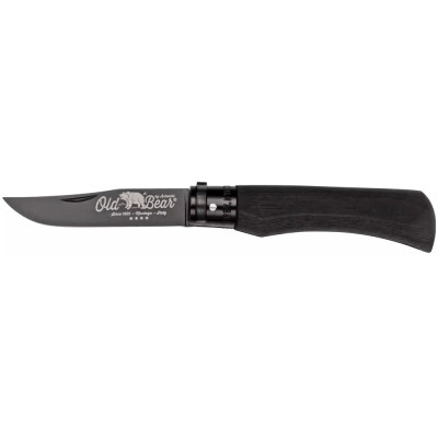Нож Old Bear Total Black L, 1.4060 steel, wood handle, black