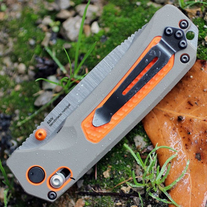 Нож Benchmade Grizzly Ridge оранжево-серый (15061)  
