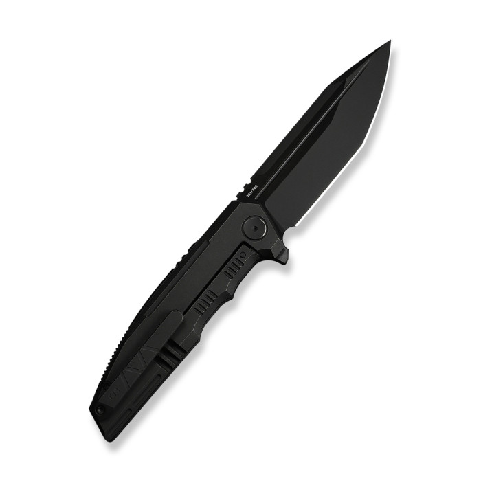 Нож складной туристический Weknife Breach (9.8 см) Bohler M390 / Titanium черный  